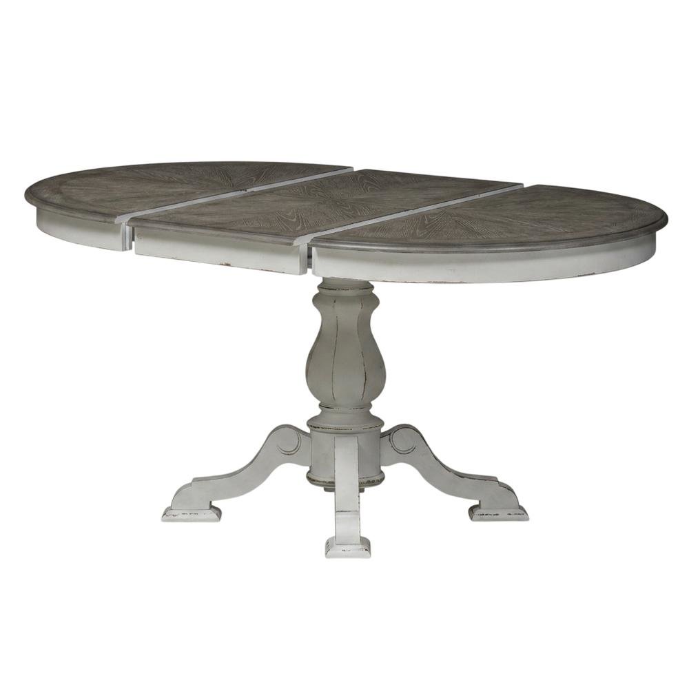 White, Pedestal Table, Pedestal Base, Quality Build. Picture 1