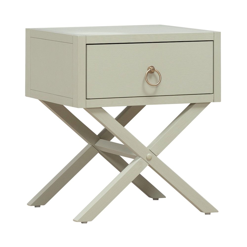 East End 1 Drawer Accent Table for Living Room Home Storage - Green Mist. Picture 8