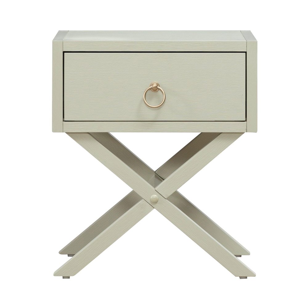 East End 1 Drawer Accent Table for Living Room Home Storage - Green Mist. Picture 1