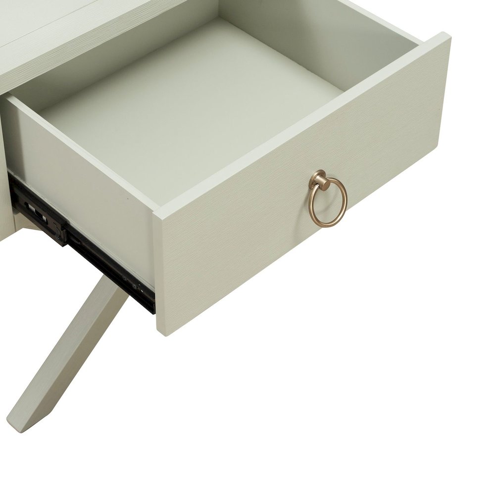 East End 1 Drawer Accent Table for Living Room Home Storage - Green Mist. Picture 7