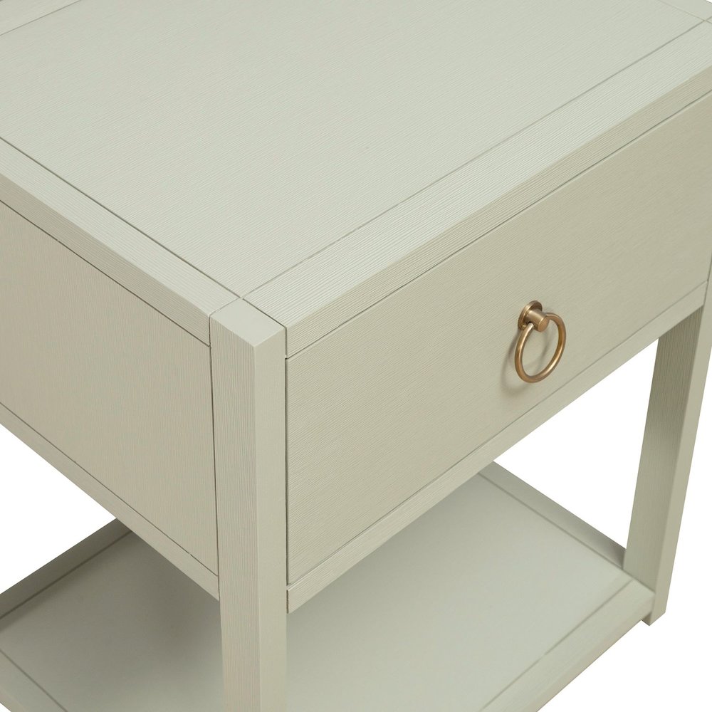 East End Shelf Accent Table for Living Room Home Storage - Green Mist. Picture 6