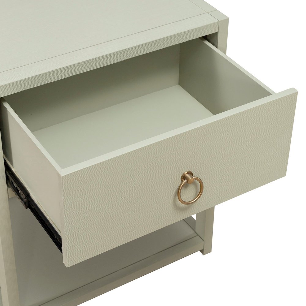 East End Shelf Accent Table for Living Room Home Storage - Green Mist. Picture 7