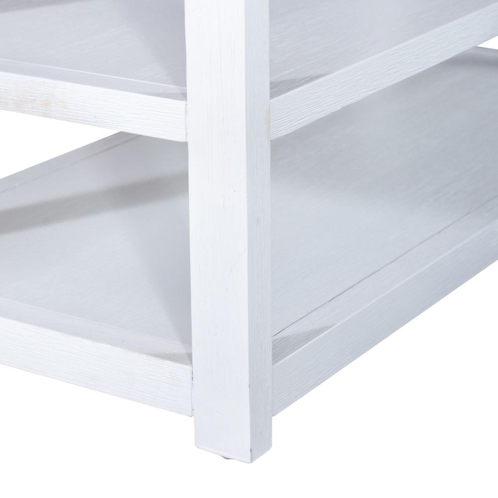 East End Accent Bookcase in Wirebrushed White. Picture 2