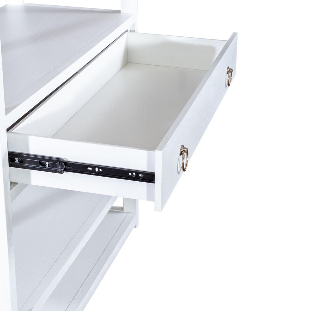 East End Accent Bookcase in Wirebrushed White. Picture 10