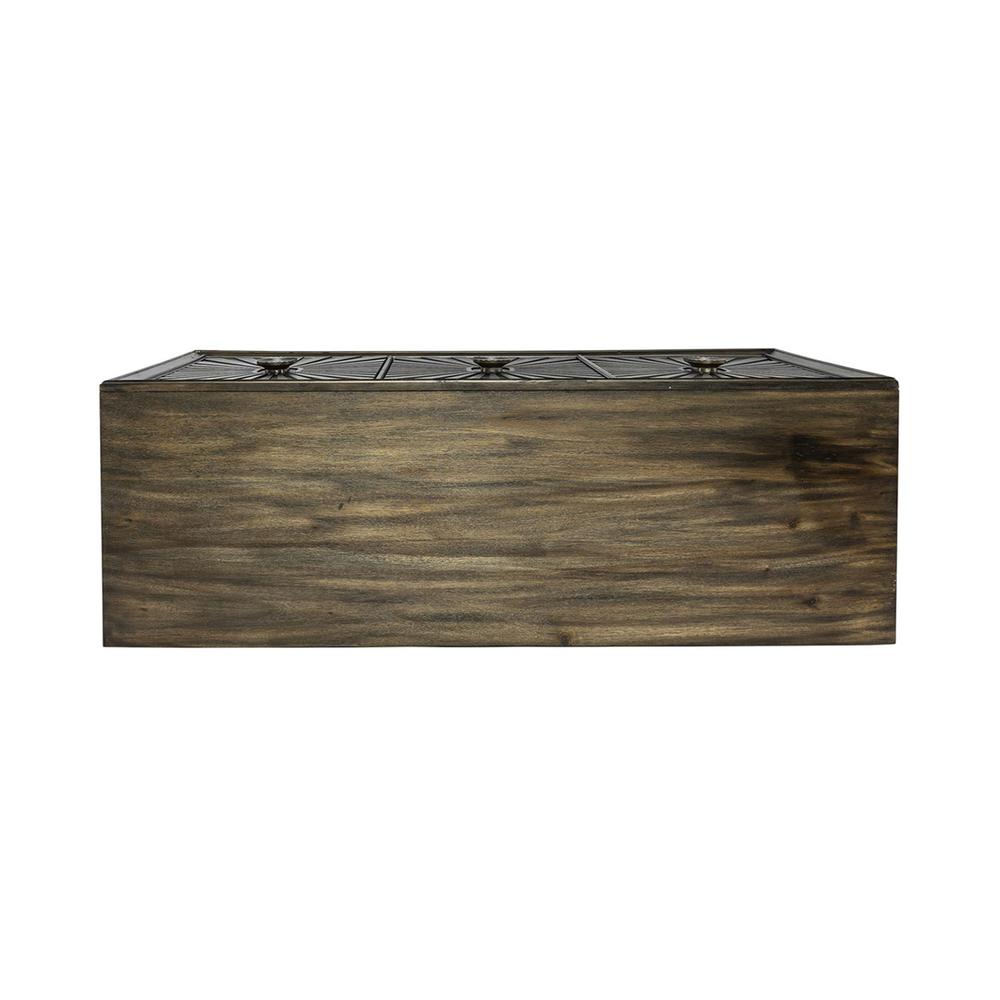 Chaucer 3 Door Accent Cabinet in Aged Whiskey. Picture 5