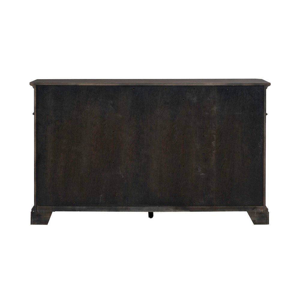 Grant Park Dining Room Wine Rack Buffet  - White Oak Veneers -  Cappuccino Brown. Picture 5