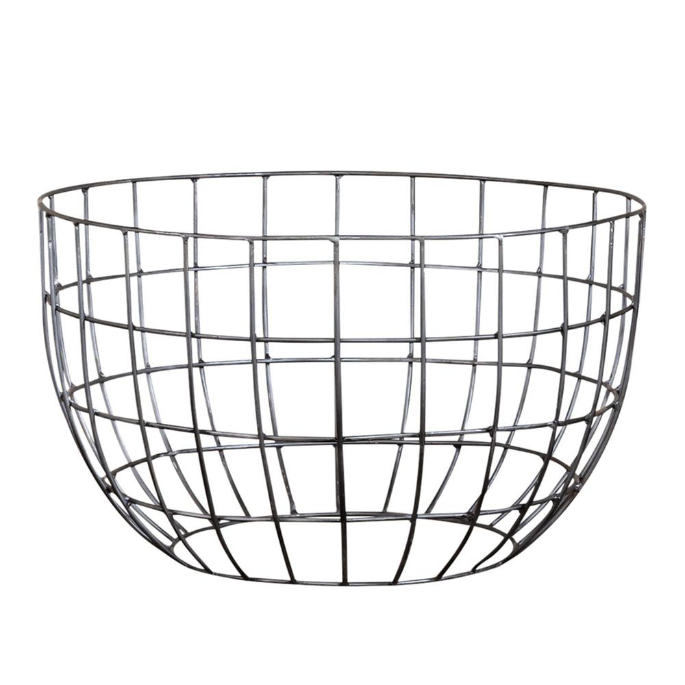 Akins Nesting Caged Accent Tables in Weathered Honey w/ Pewter Base. Picture 7