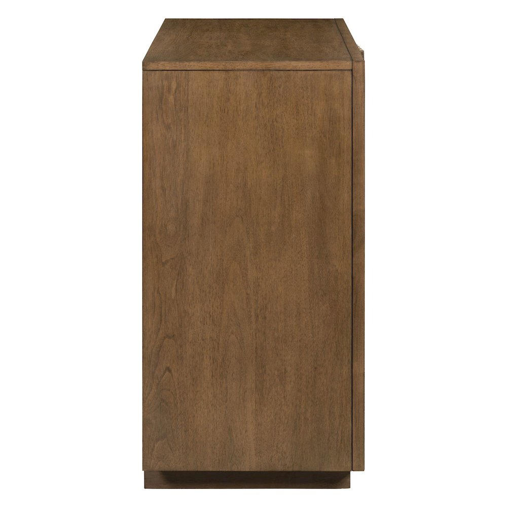Easton Storage 2 Door Accent Cabinet Modern Design - Urban Bronze Walnut Wood. Picture 4