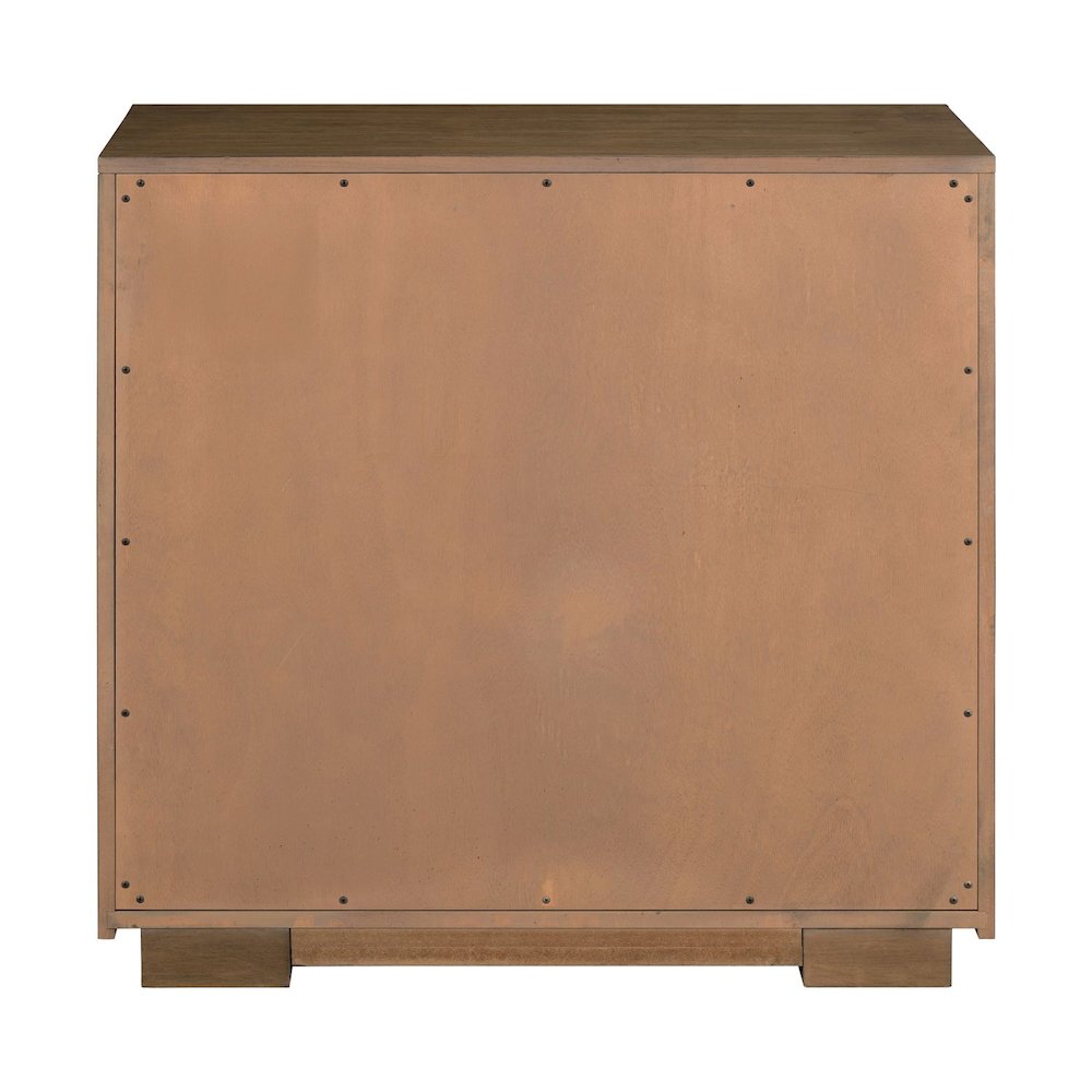 Easton Storage 2 Door Accent Cabinet Modern Design - Urban Bronze Walnut Wood. Picture 5