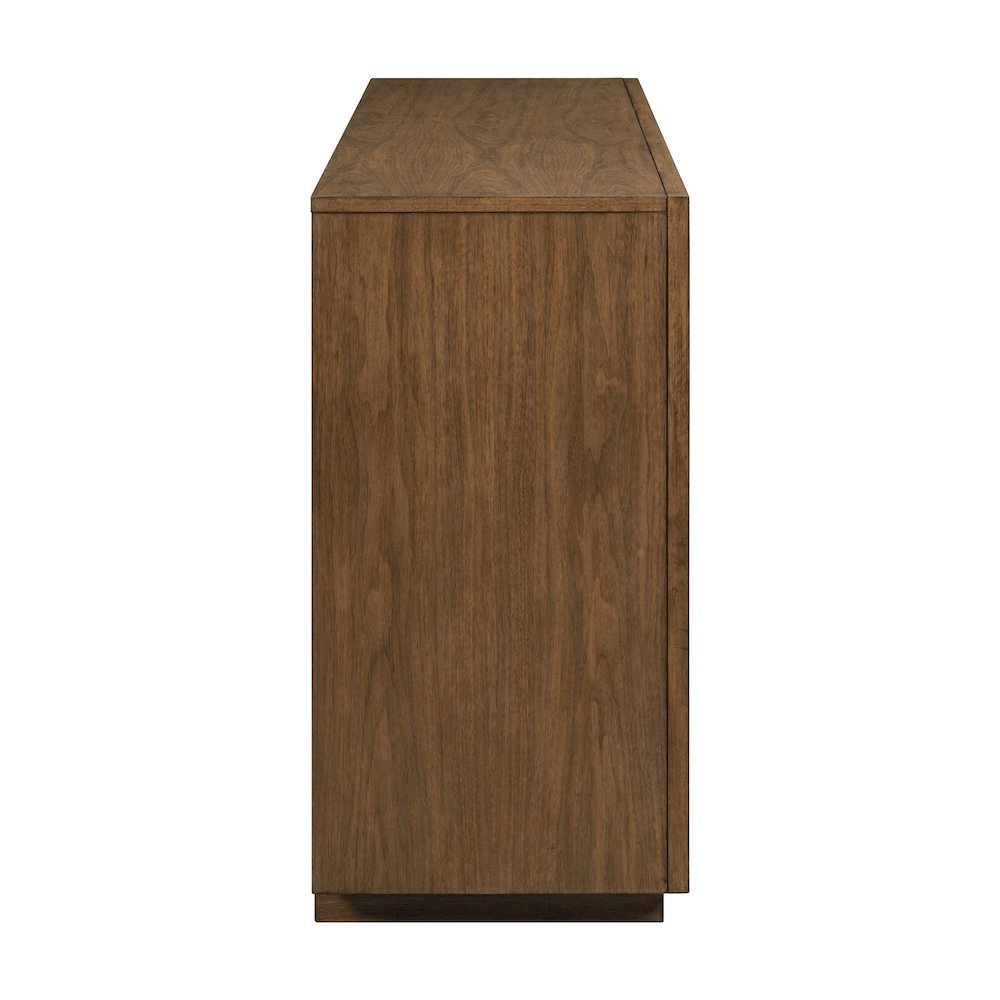 Easton Storage 3 Door Accent Cabinet Modern Design - Urban Bronze Walnut Wood. Picture 4
