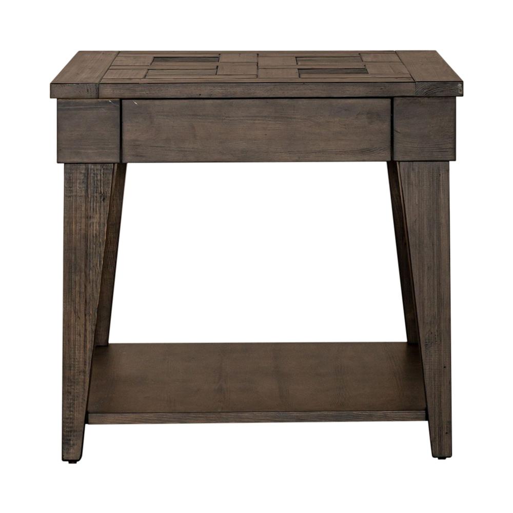 Arrowcreek End Table in Weathered Stone. Picture 2