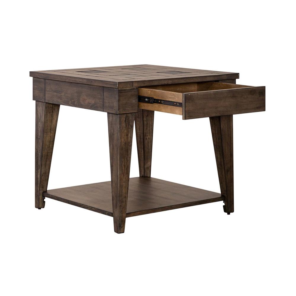 Arrowcreek End Table in Weathered Stone. Picture 4
