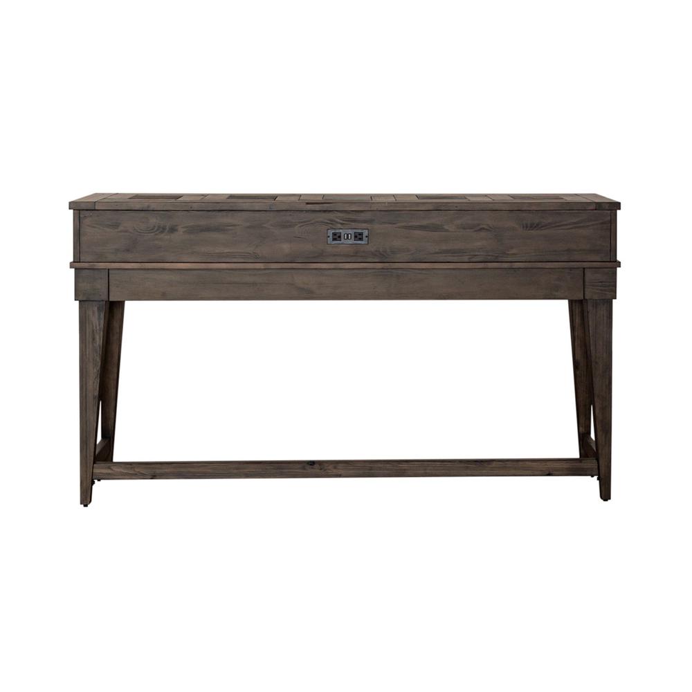 Arrowcreek Console Bar Table in Weathered Stone. Picture 2
