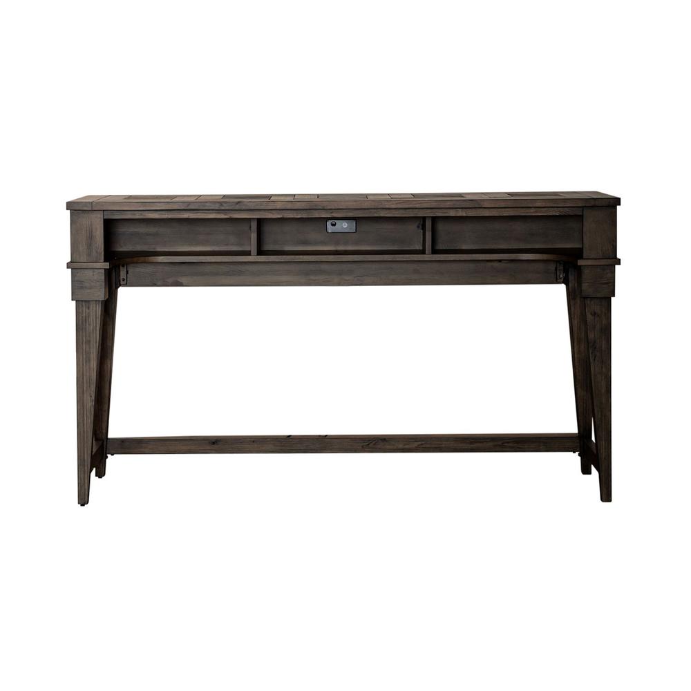 Arrowcreek Console Bar Table in Weathered Stone. Picture 4