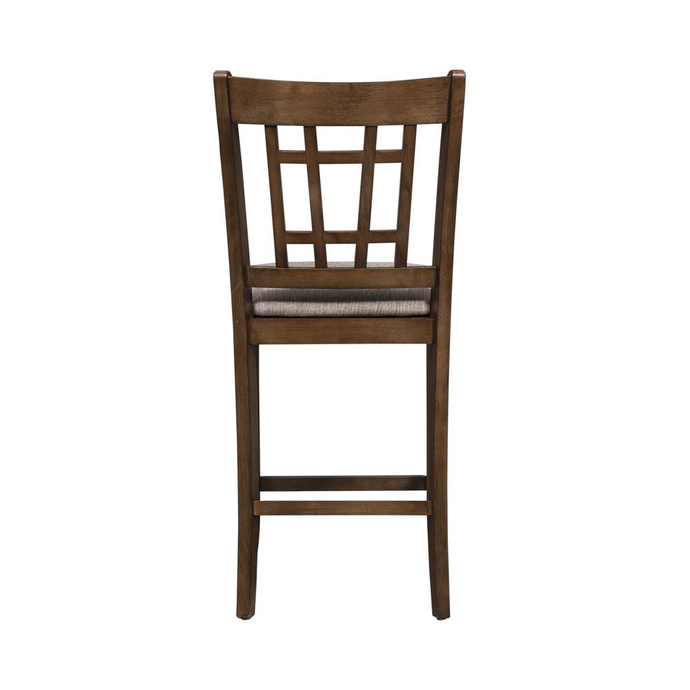 Santa Rosa 24 Inch Lattice Back Counter Chair-Set of 2 in Antique Honey. Picture 4