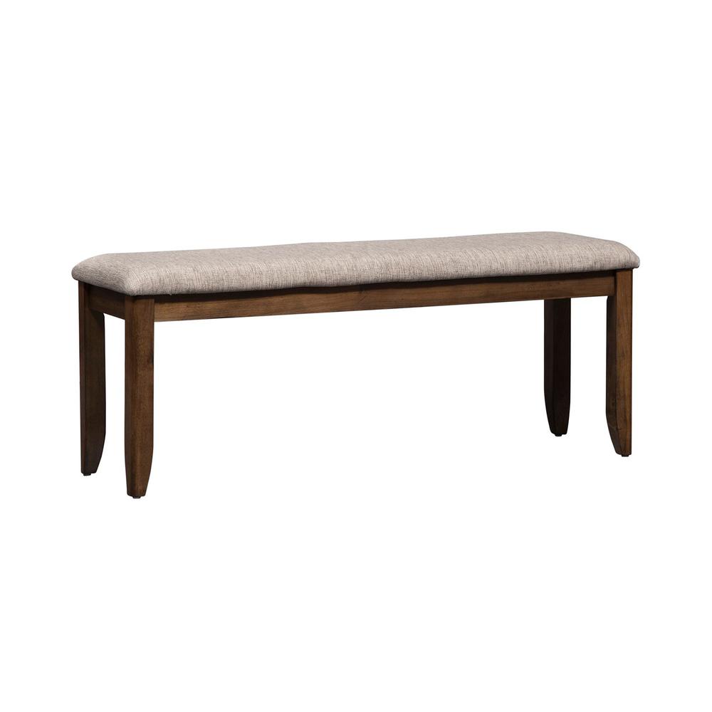 Santa Rosa Upholstered Dining Bench in Antique Honey. Picture 1