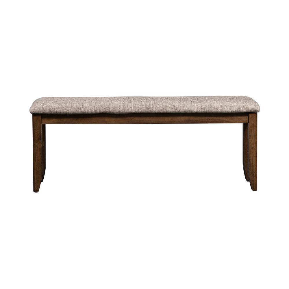 Santa Rosa Upholstered Dining Bench in Antique Honey. Picture 2