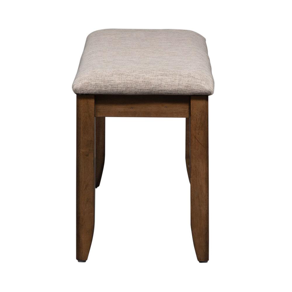Santa Rosa Upholstered Dining Bench in Antique Honey. Picture 3