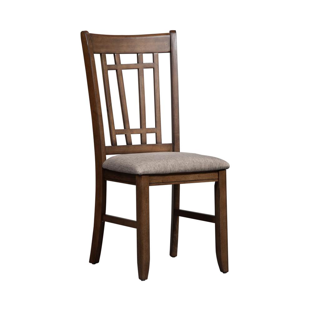 Santa Rosa Lattice Back Side Chair in Antique Honey. Picture 1