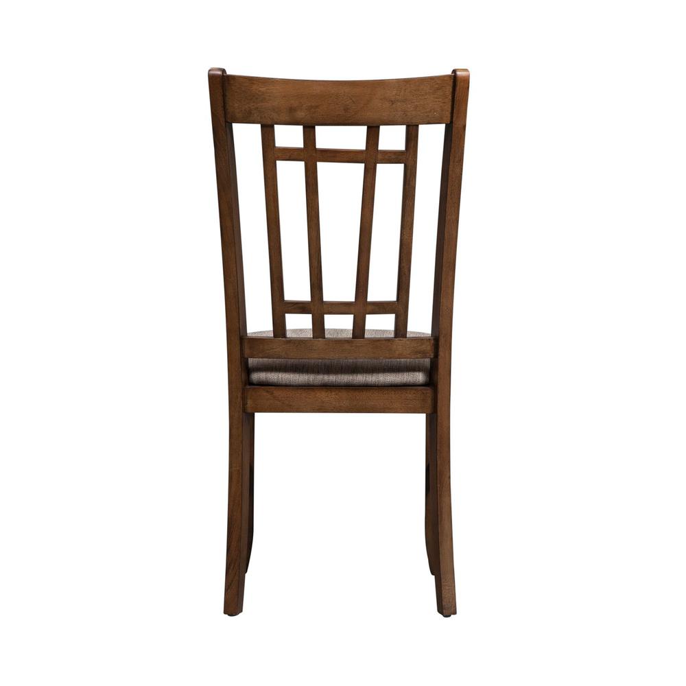 Santa Rosa Lattice Back Side Chair in Antique Honey. Picture 4