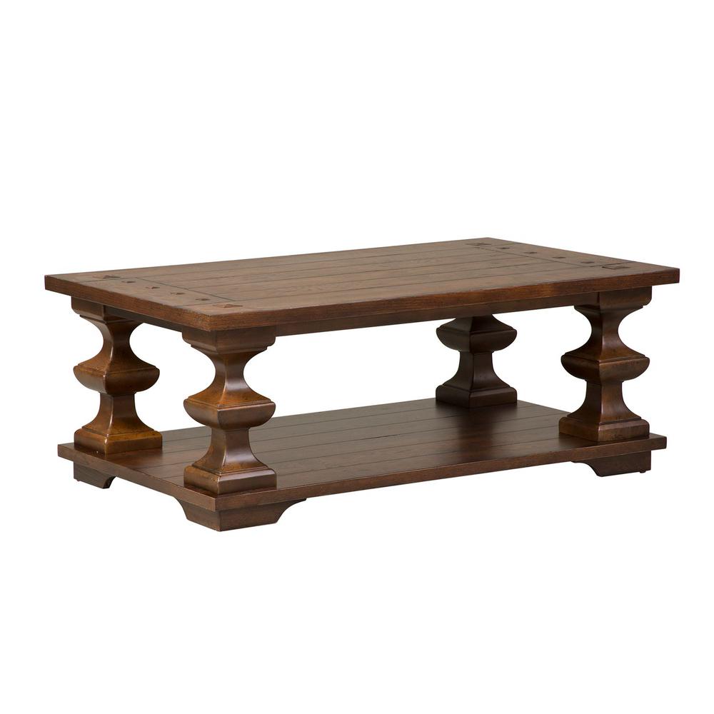 Sedona Cocktail Table in Kona Brown. Picture 2