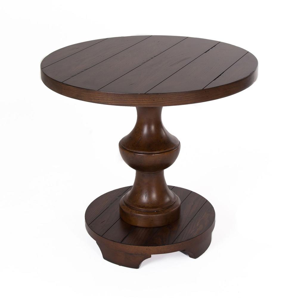 Sedona End Table in Kona Brown. Picture 1