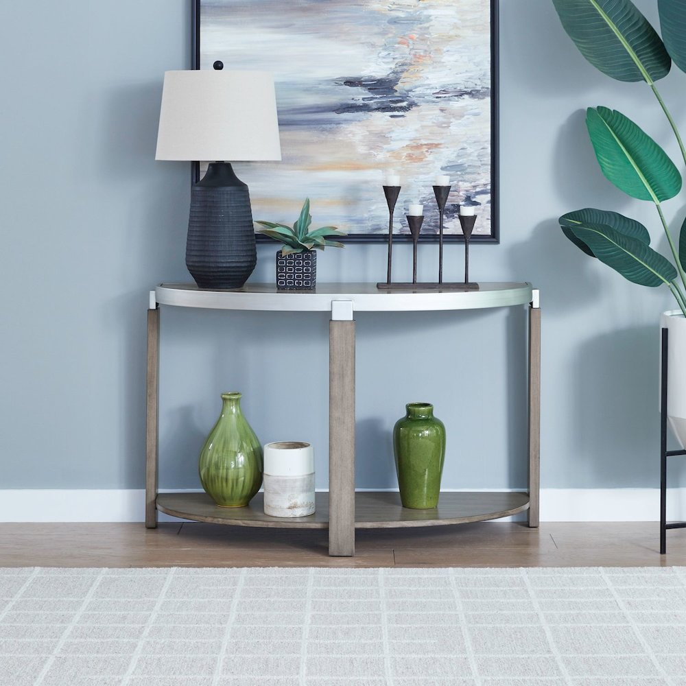 Sutton Sofa Table for Living Room - Bleached Sand. Picture 9