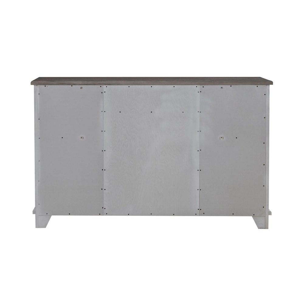 River Place 2 Door 9 Drawer Bedroom Dresser Cottage - Riverstone White & Tobacco. Picture 5