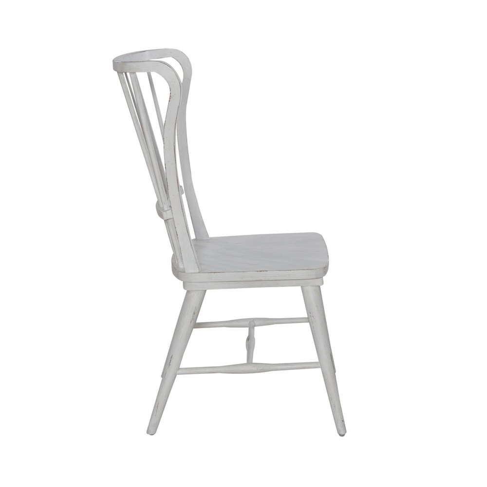 River Place Windsor Back Side Chair (RTA) - Set of 2 in Pine Solids & Veneers. Picture 3