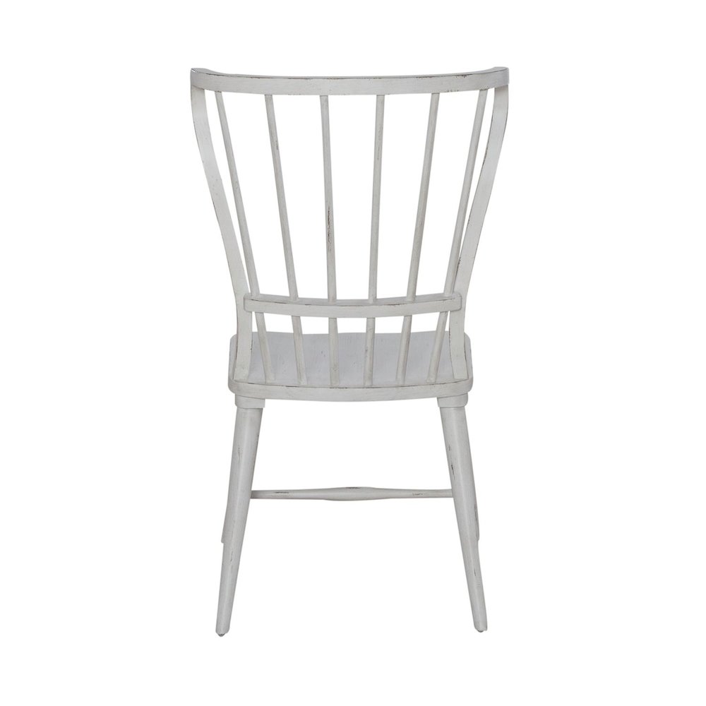 River Place Windsor Back Side Chair (RTA) - Set of 2 in Pine Solids & Veneers. Picture 4