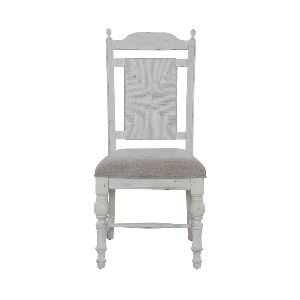 River Place Panel Back Side Chair (RTA) - Set of 2 in Pine Solids & Veneers. Picture 2