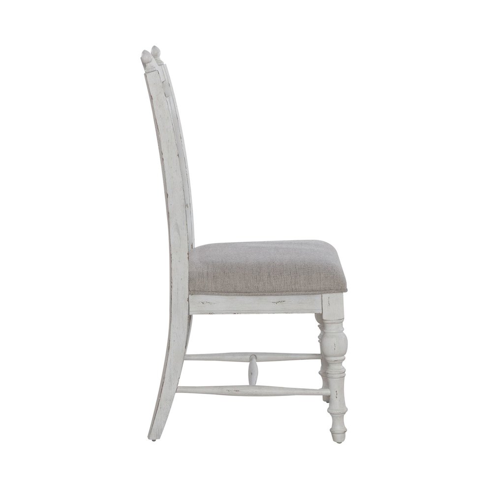 River Place Panel Back Side Chair (RTA) - Set of 2 in Pine Solids & Veneers. Picture 3