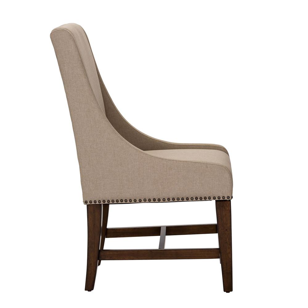 Armand Upholstered Side Chair (RTA) in Antique Brownstone. Picture 3