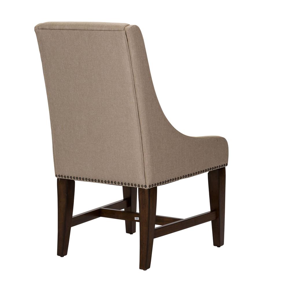 Armand Upholstered Side Chair (RTA) in Antique Brownstone. Picture 4