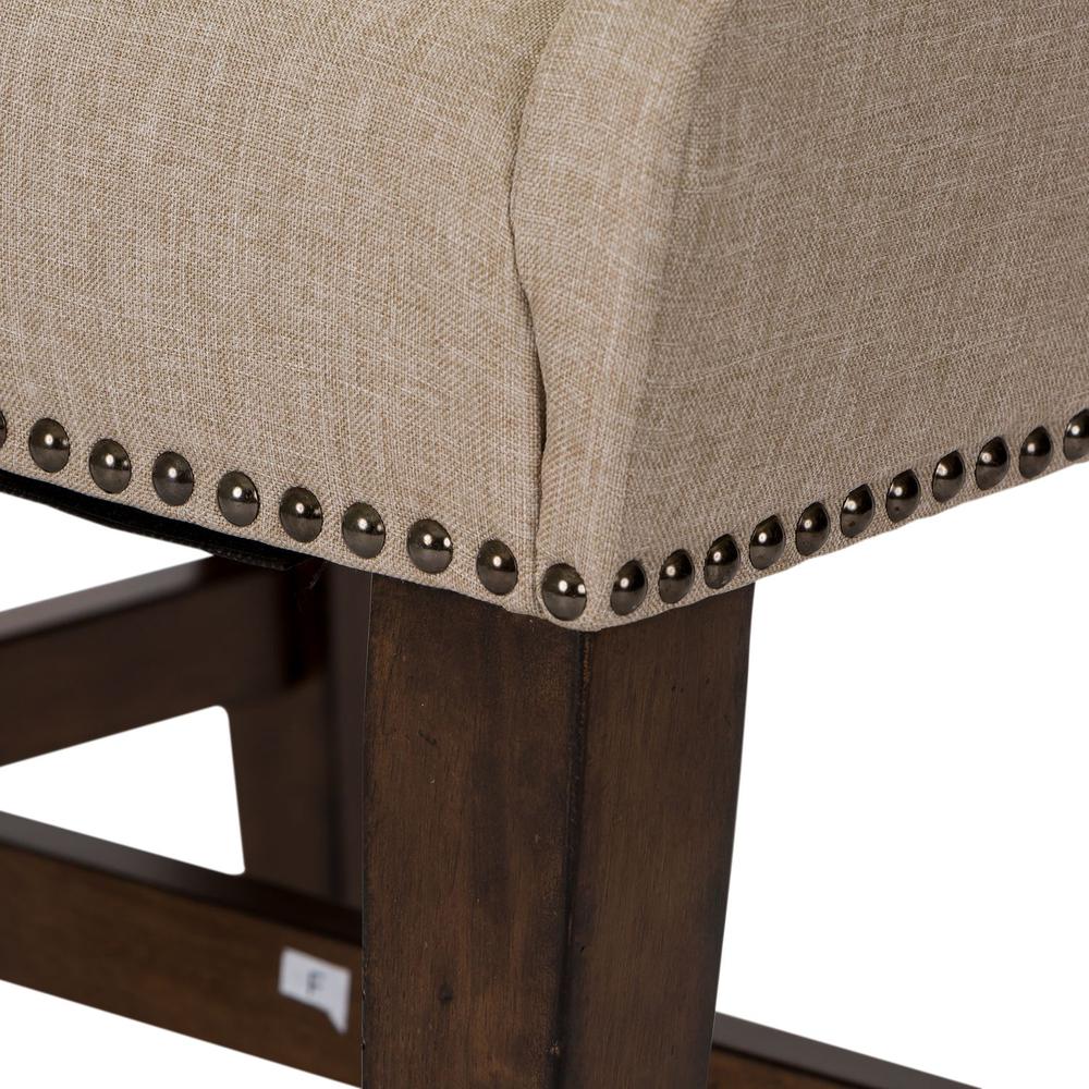 Armand Upholstered Side Chair (RTA) in Antique Brownstone. Picture 7
