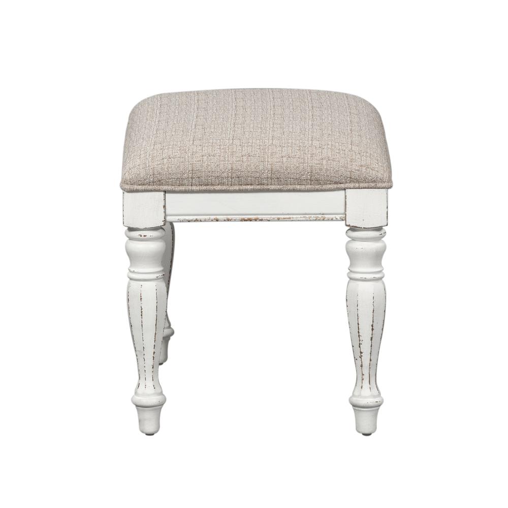 Magnolia Manor Accent Bench in Antique White. Picture 3