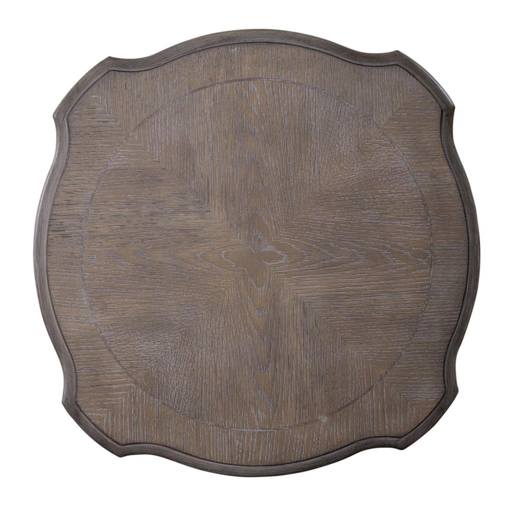 Magnolia Manor Round Accent Table in Antique White. Picture 3