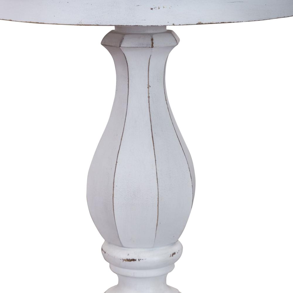 Magnolia Manor Round Accent Table in Antique White. Picture 6