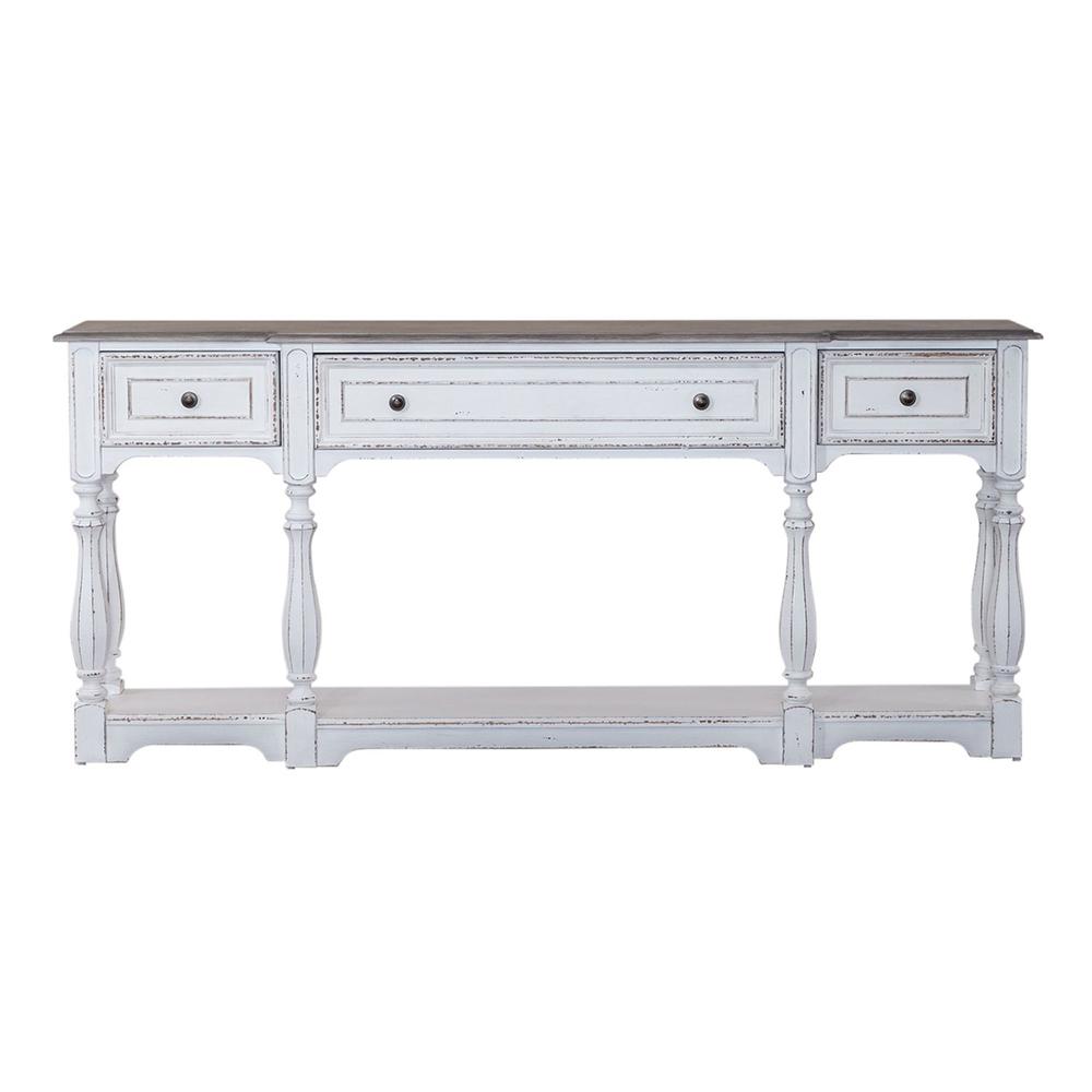 Magnolia Manor 72 Inch Hall Console Table in Antique White. Picture 2