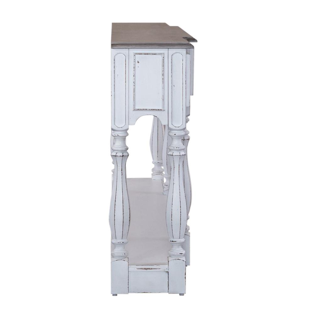 Magnolia Manor 72 Inch Hall Console Table in Antique White. Picture 3