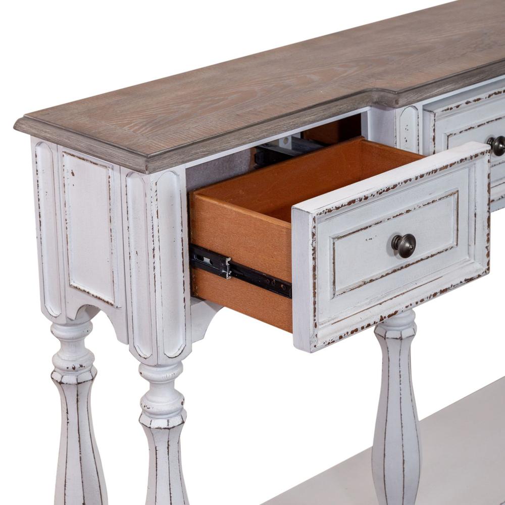 Magnolia Manor 72 Inch Hall Console Table in Antique White. Picture 6