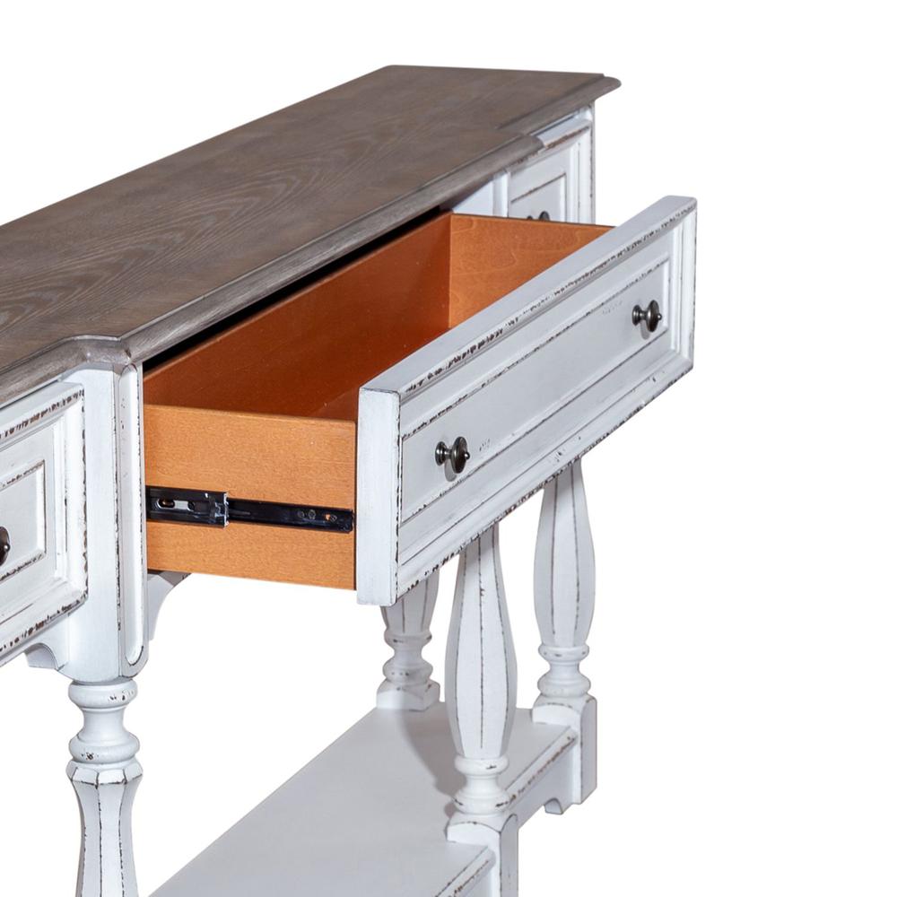 Magnolia Manor 72 Inch Hall Console Table in Antique White. Picture 7