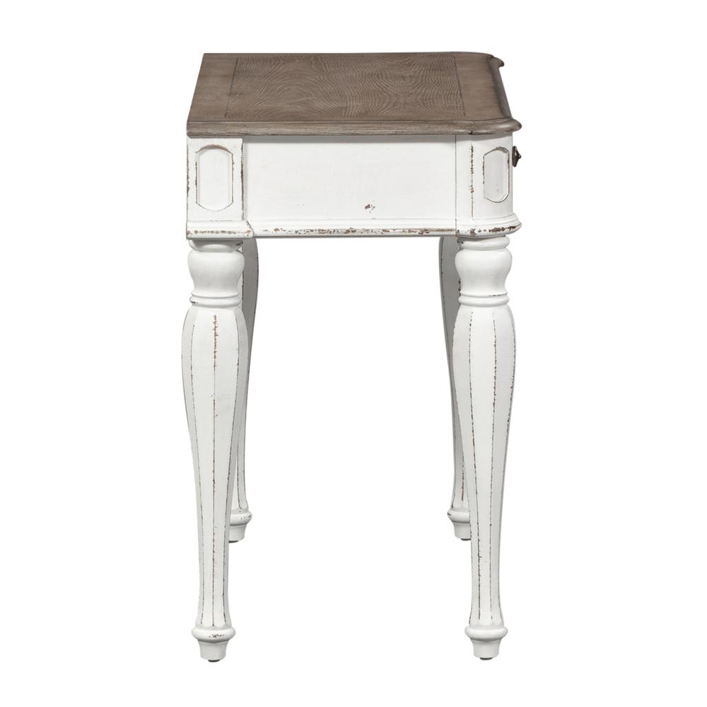 Magnolia Manor Accent Vanity Desk/Night Stand in Antique White. Picture 3