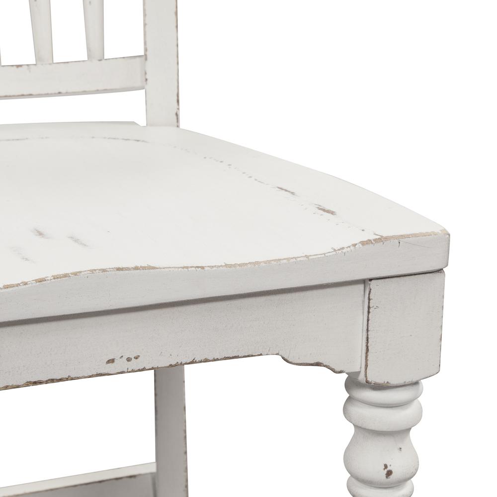 Magnolia Manor Spindle Back Counter Chair (RTA)-Set of 2 in Antique White. Picture 8