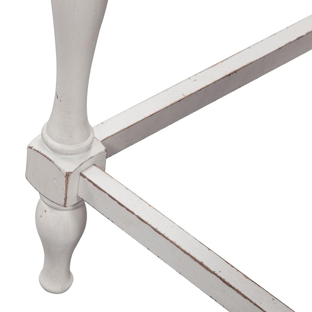 Magnolia Manor Spindle Back Counter Chair (RTA) in Antique White. Picture 7