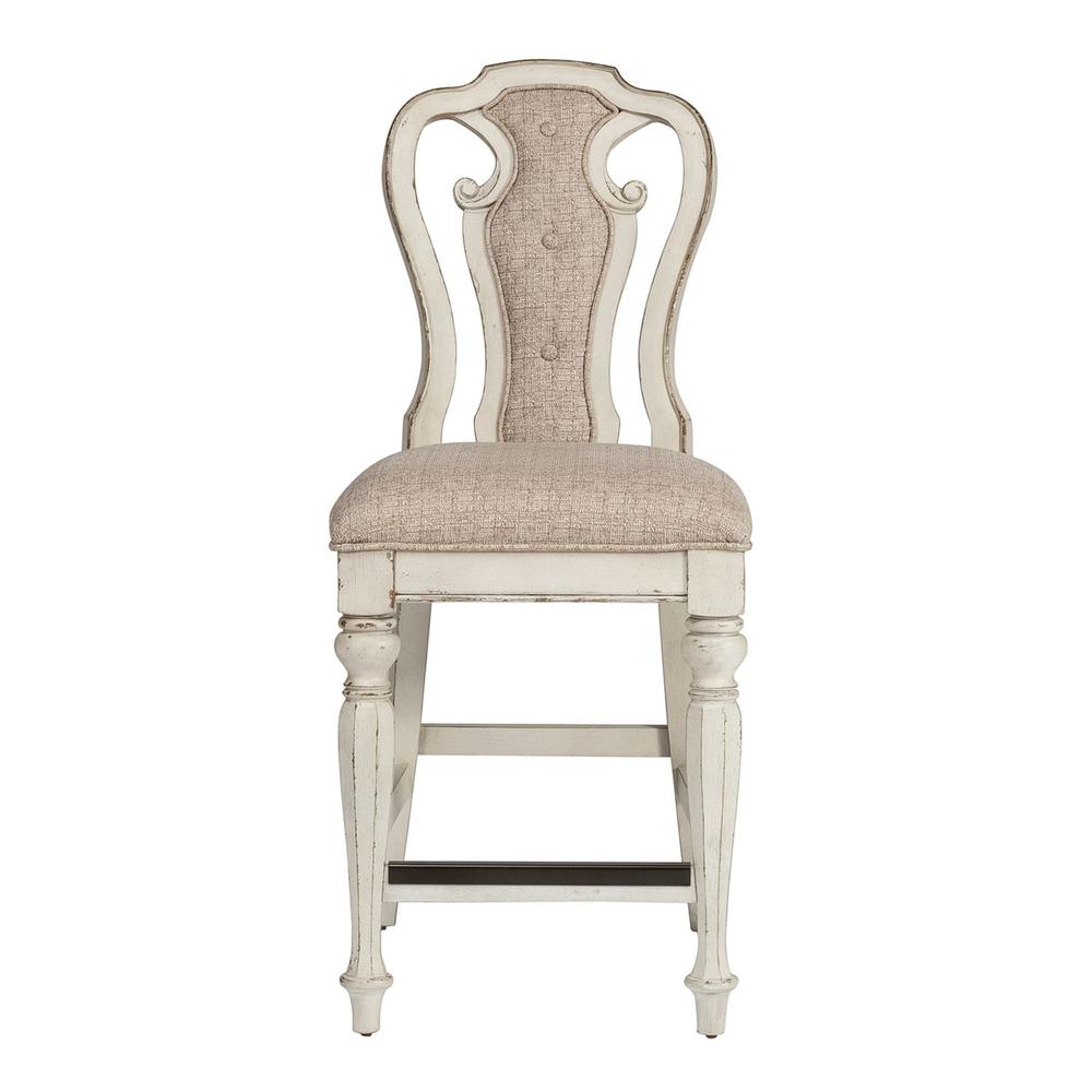Magnolia Manor Counter Height Chair (RTA) in Antique White. Picture 6