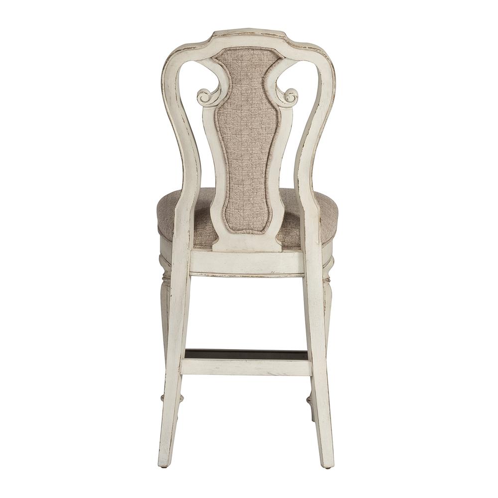 Magnolia Manor Counter Height Chair (RTA)-Set of 2 in Antique White. Picture 2