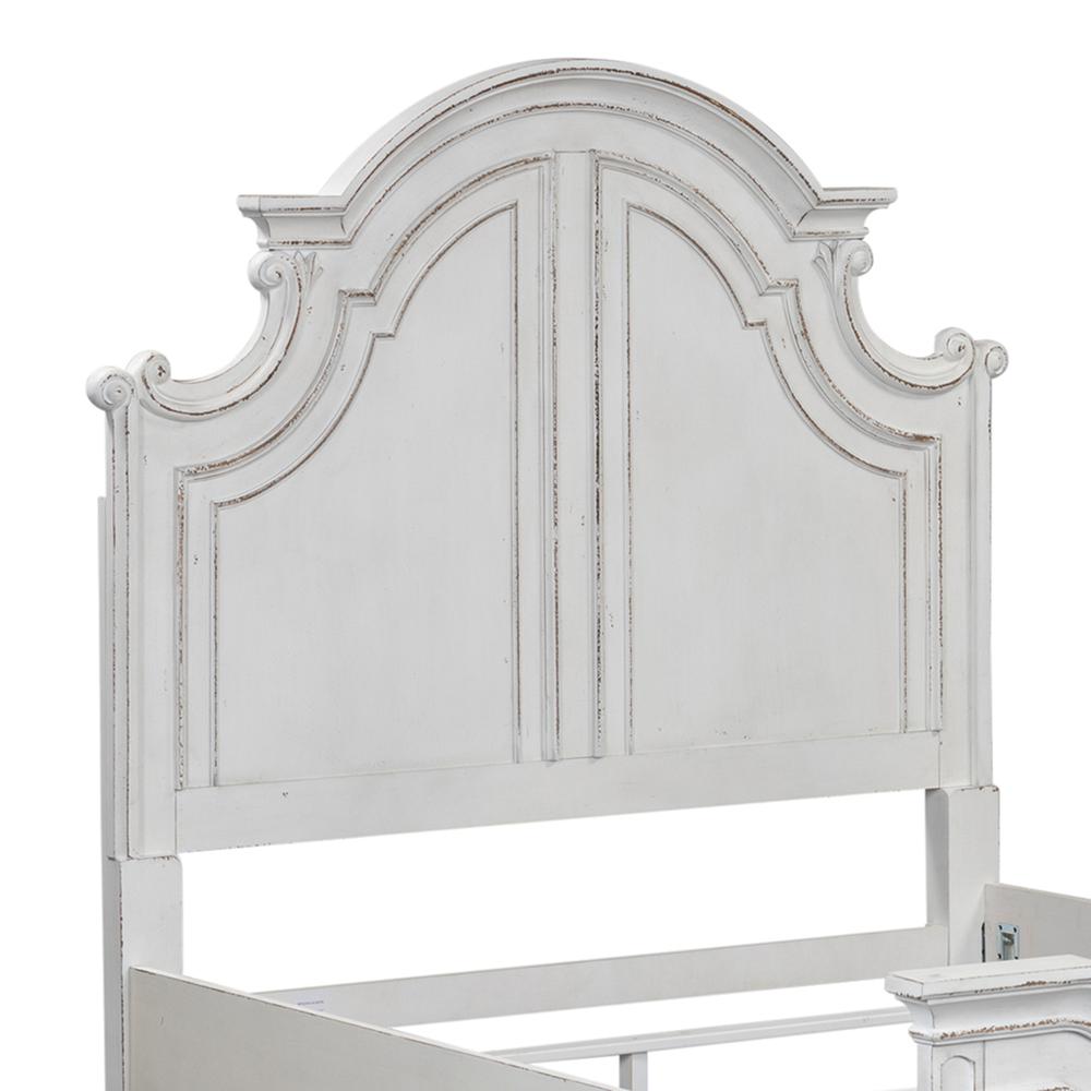 Magnolia Manor King Panel Headboard in Antique White. Picture 1