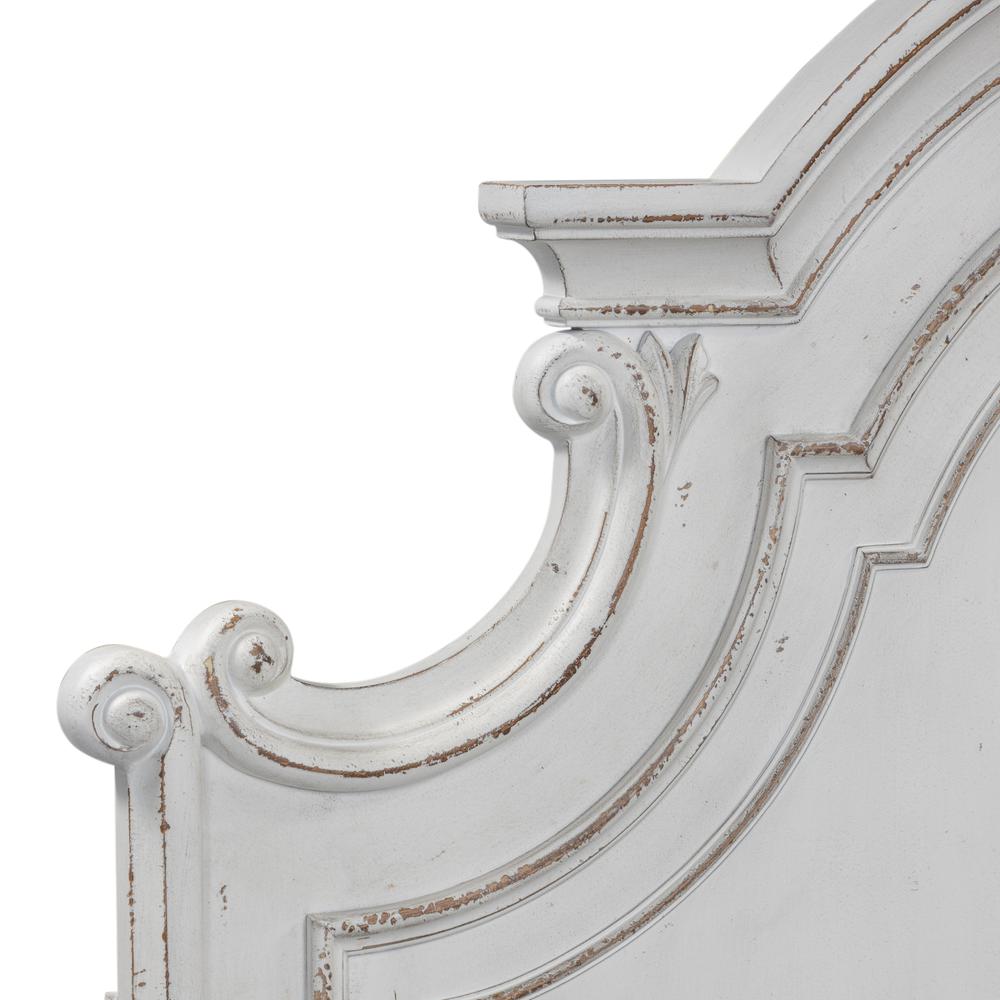 Magnolia Manor King Panel Headboard in Antique White. Picture 6