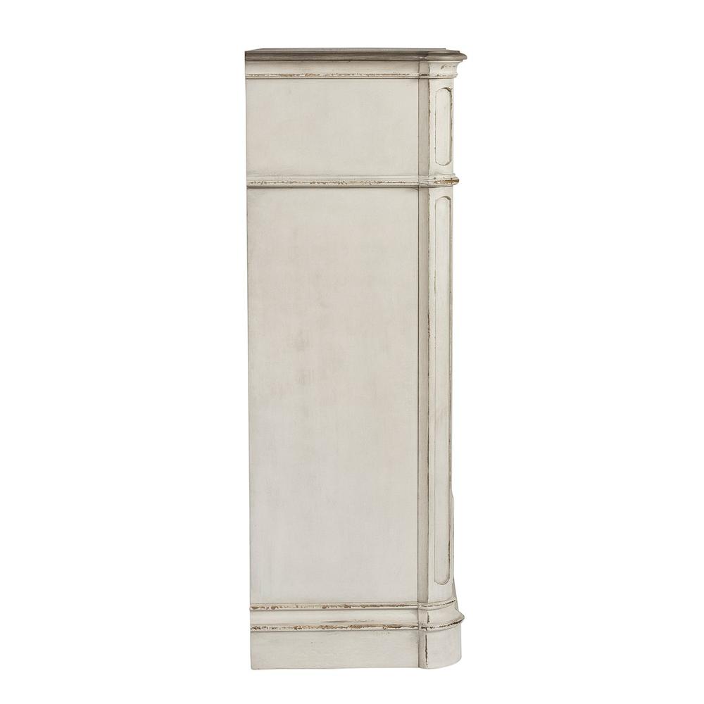 Magnolia Manor 5 Drawer Chest in Antique White. Picture 3